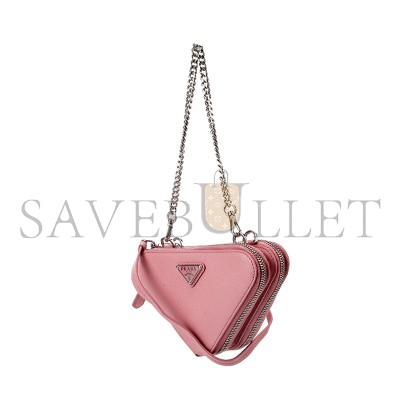 PRADA LEATHER PROMENADE MINI 1NR015 (15*10cm)  PRADA LEATHER PROMENADE MINI 1NR015 (15*10cm)